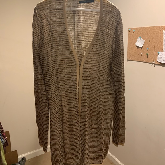 Adrienne Vittadini lightweight cardigan w/tank top - Picture 7 of 8